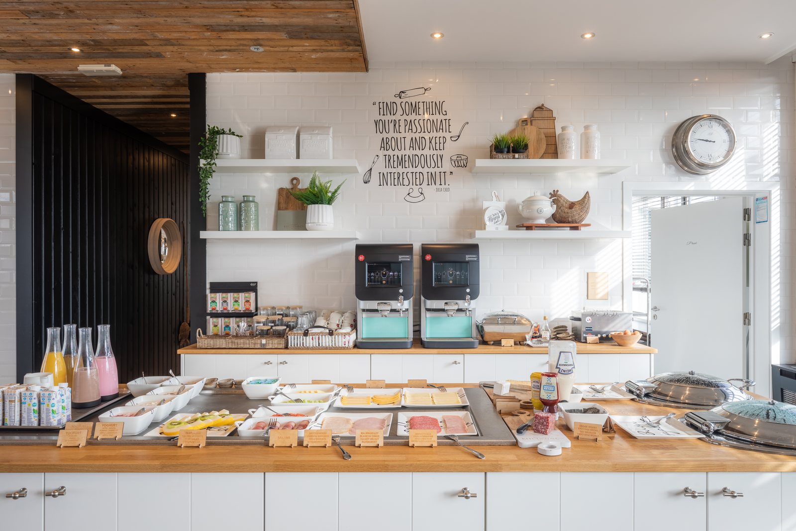Het ontbijtbuffet